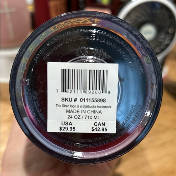 Starbucks Glow-in-the-Dark Tumbler with Multicolor Design - Picture 5 of 6